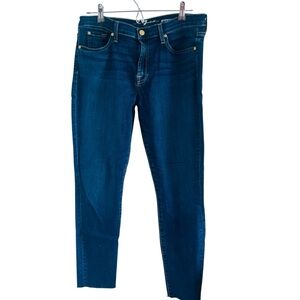 7 For All Mankind Dark Blue Skinny Jeans